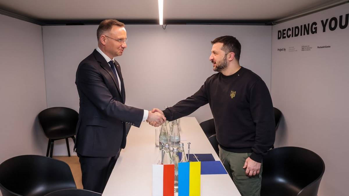 Davos. Andrzej Duda spotkał się z Wołodymyrem Zełenskim