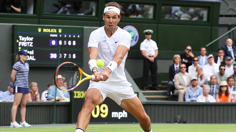 Wimbledon: Taylor Fritz - Rafael Nadal. Hiszpan wygrał pięciosetowy bój