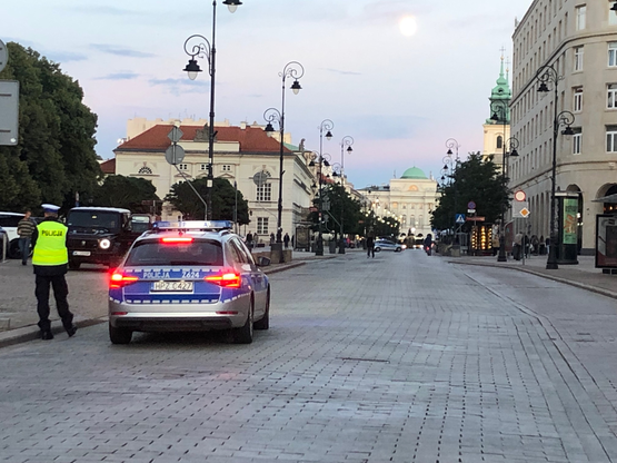 Ewakuacja na Krakowskim Przedmieściu