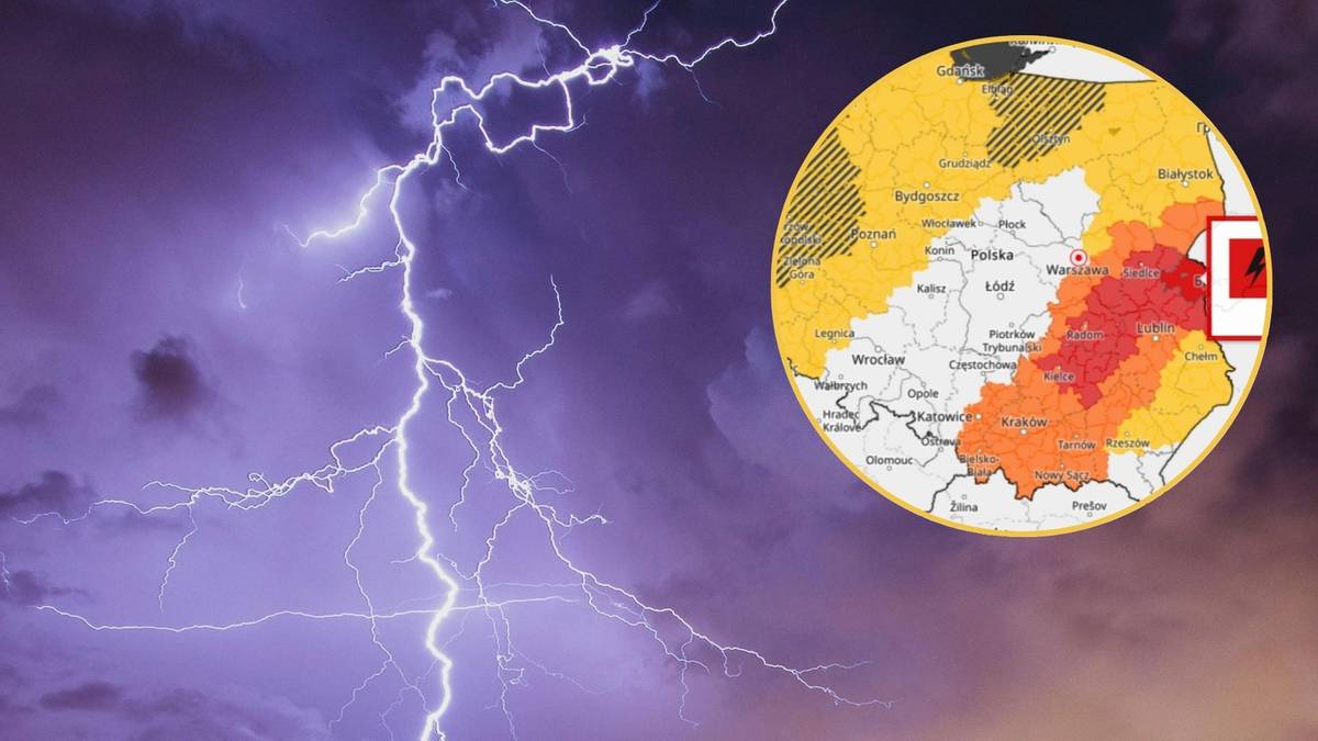 Burze wciąż nad Polską. Ostrzegają przed obfitym deszczem i silnym wiatrem. Jest alert RCB
