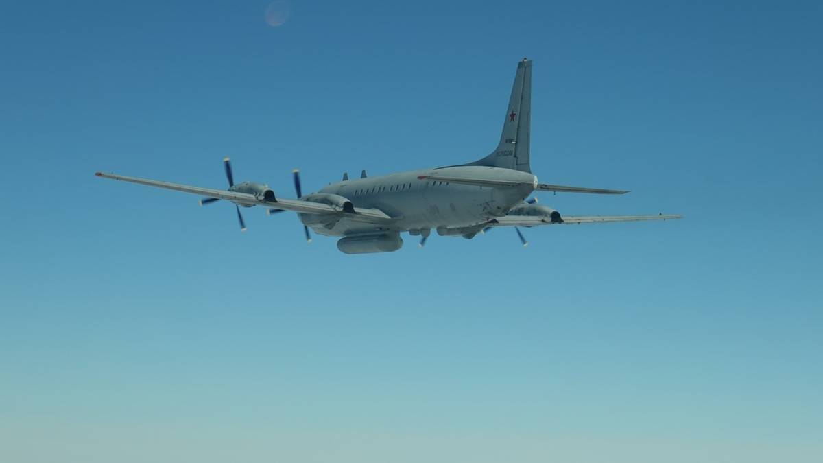 Russian military aircraft over the Baltic Sea. Poland has taken up F-16s
