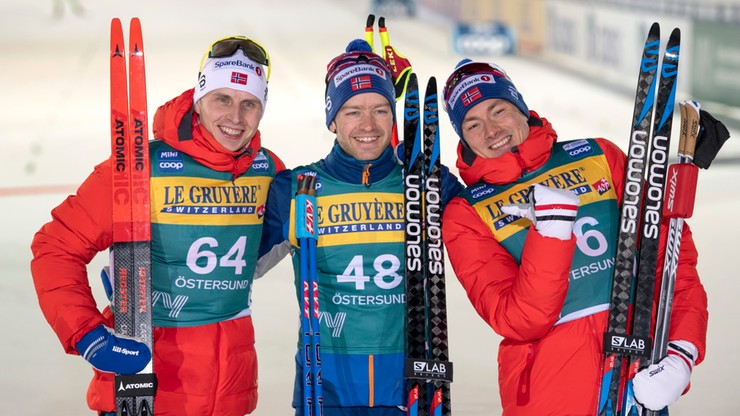 PŚ w biegach: Czterech Norwegów na czele w Oestersund