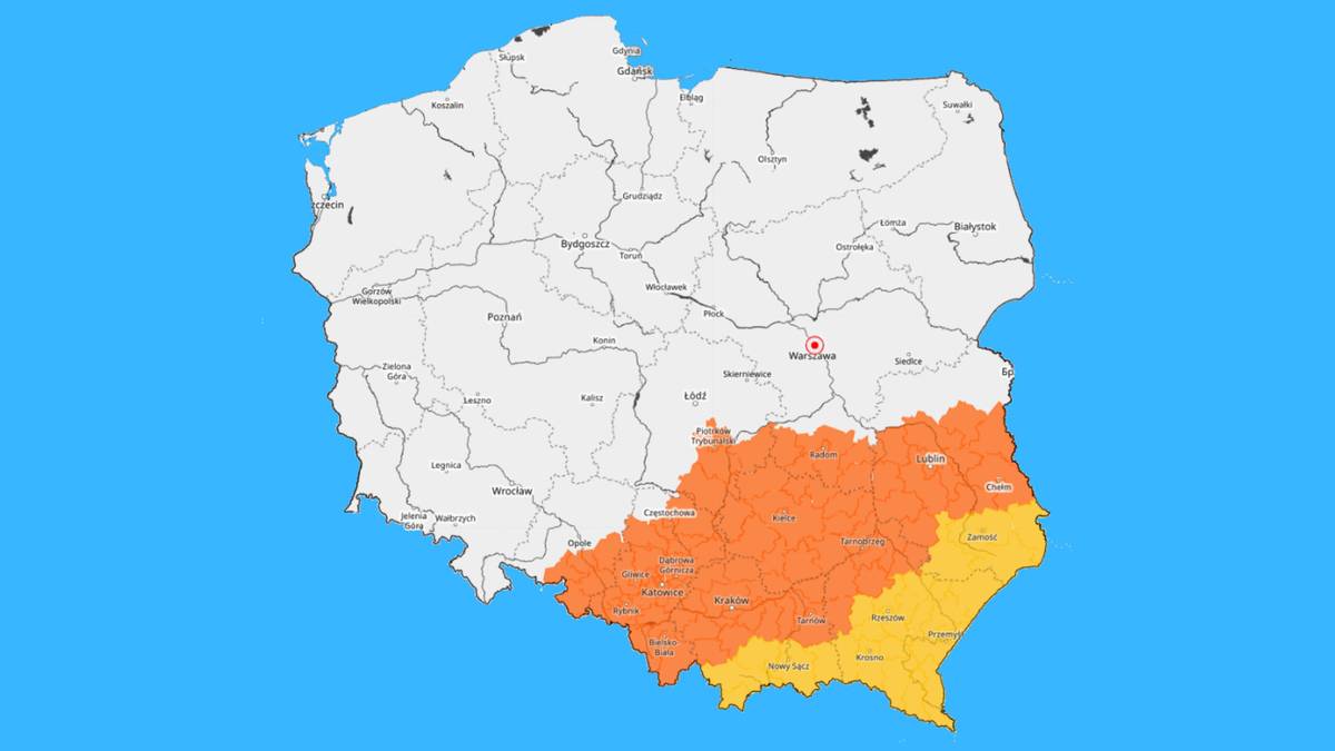 Ostrzeżenia IMGW przed burzami i upałami obowiązują w wielu regionach na południowym wschodzie Polski