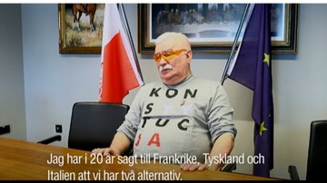 Zlikwidować Unię Europejską i zbudować nową - Lech Wałęsa w szwedzkiej gazecie "Aftonbladet"