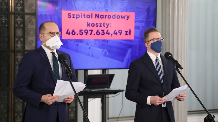 Posłowie KO: szpital na PGE Narodowym kosztował już co najmniej 46,6 mln złotych