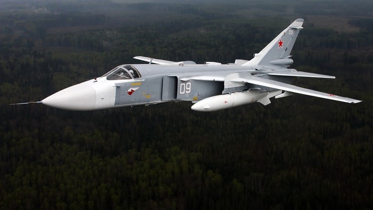 Rosyjskie samoloty w obwodzie kaliningradzkim. Przeprowadzały bombardowania