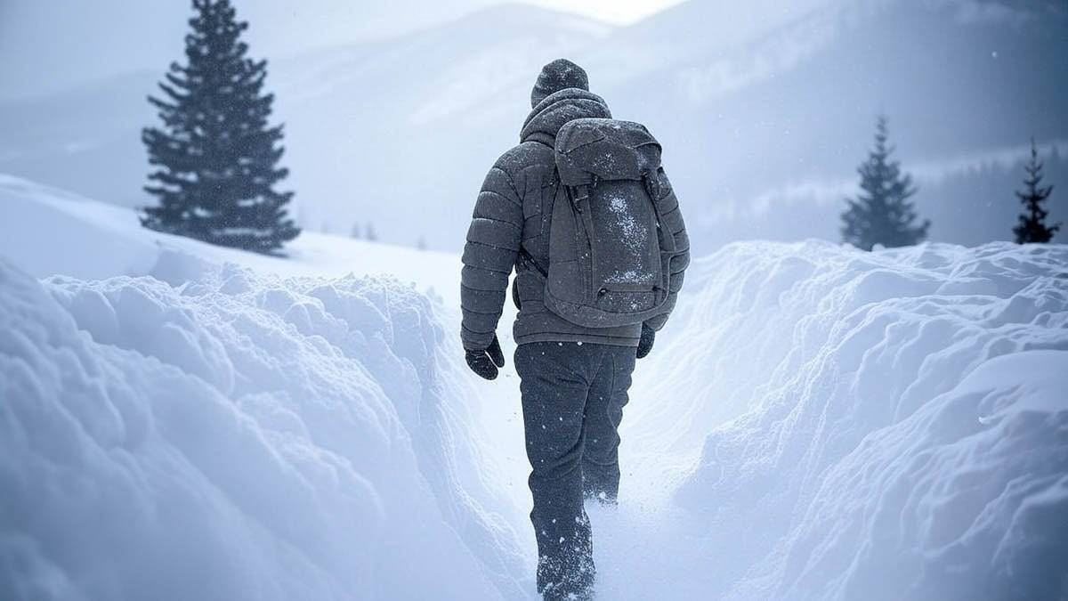 Obserwator meteorologiczny zaginął w zawiei śnieżnej.