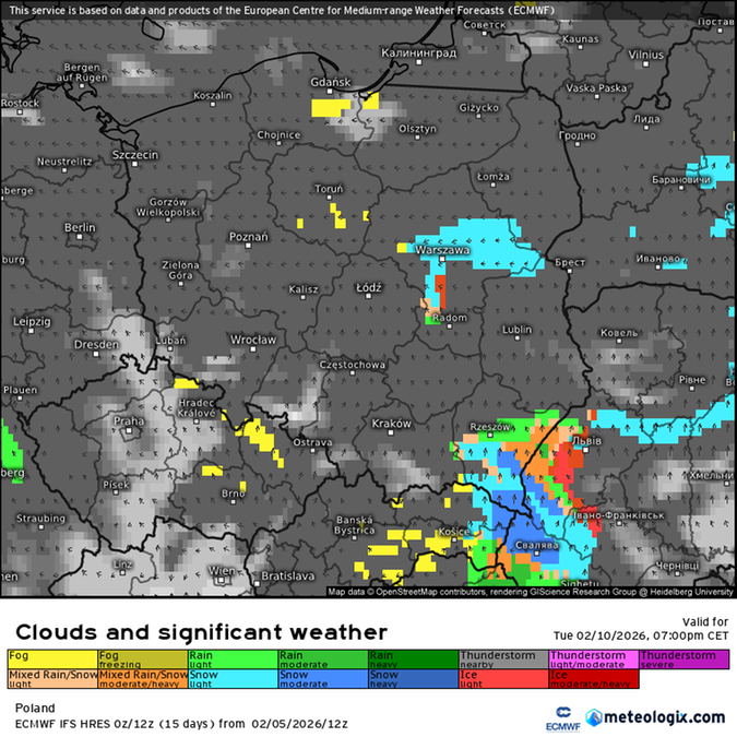 Prognoza pogody dla Polski na najbliższe dni