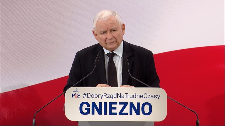 Gniezno. Jarosław Kaczyński: Donald Tusk jest nadzieją polskiej niewoli