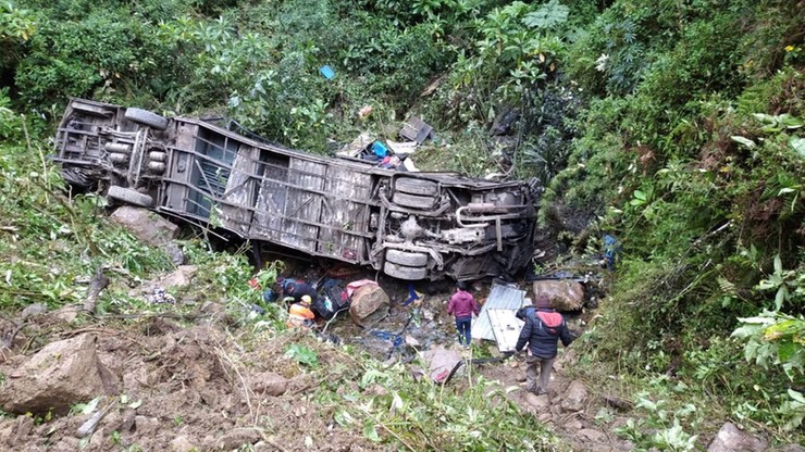 Boliwia. Autobus runął w przepaść. Nie żyje 20 osób