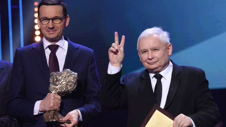 Morawiecki i Kaczyński nagrodzeni podczas gali 25-lecia "Gazety Polskiej"