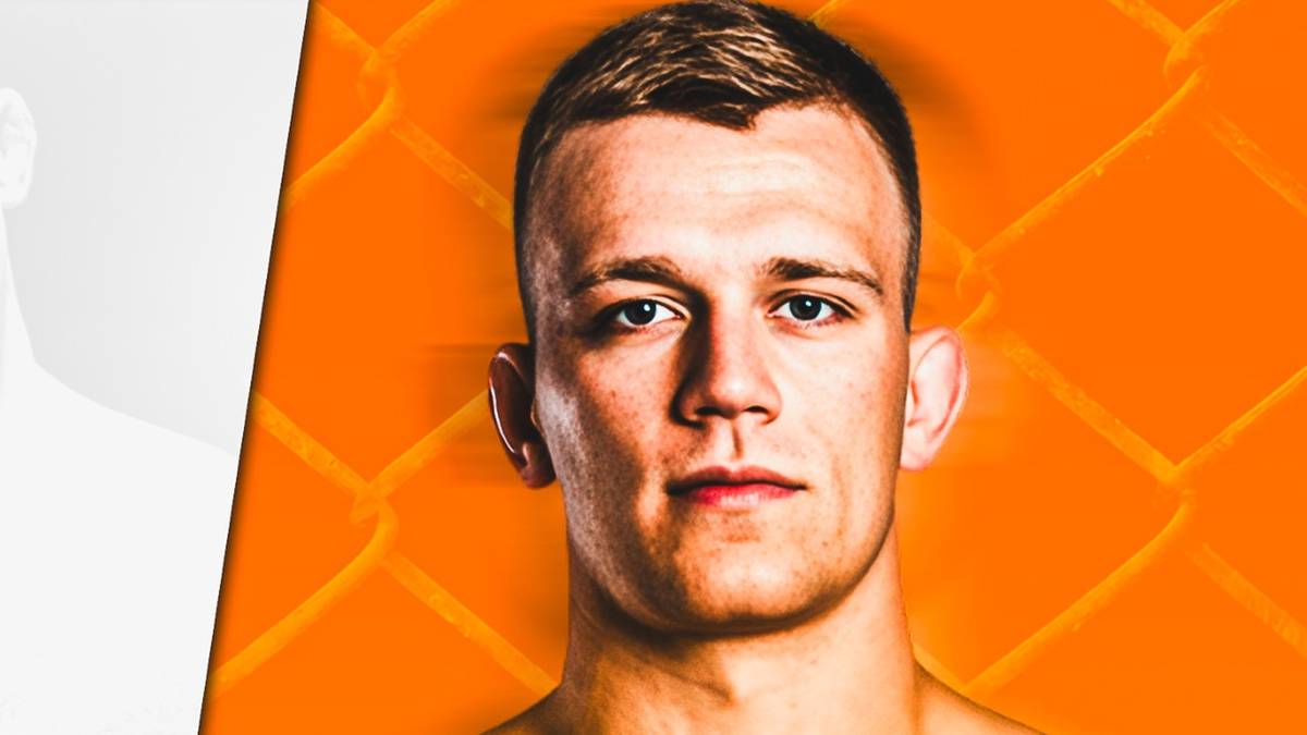 Portret zawodnika MMA Szymona Herrrmanna z jego statystykami.