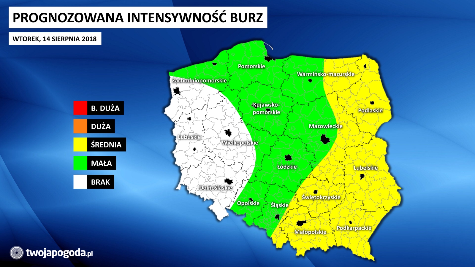 Uwaga! Ostrzeżenie przed burzami