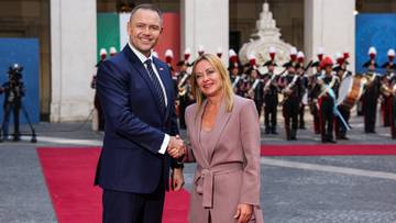 Prezydent z wizytą w Rzymie. Przywitała go Giorgia Meloni