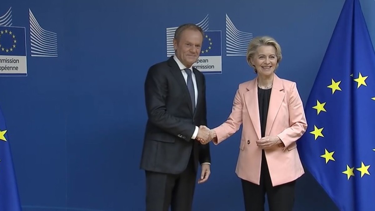 Bruksela. Donald Tusk spotkał się z Ursulą von der Leyen. "Polacy to dumni Europejczycy"