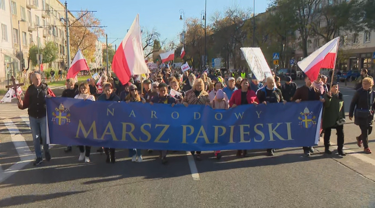 Narodowy Marsz Papieski w Warszawie. Upamiętnienie śmierci ks. Jerzego Popiełuszki