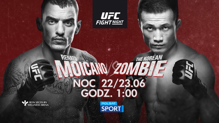 UFC w Greenville: Renato Moicano vs Korean Zombie. Transmisja w Polsacie Sport