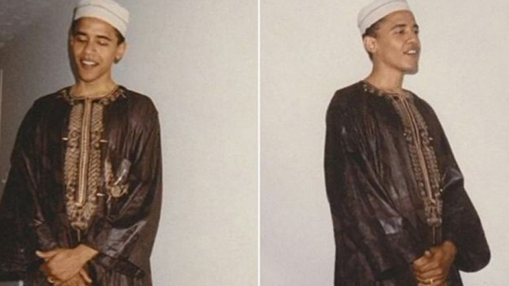 Obama w tradycyjnym islamskim stroju. Wyciekły zdjęcia sprzed lat