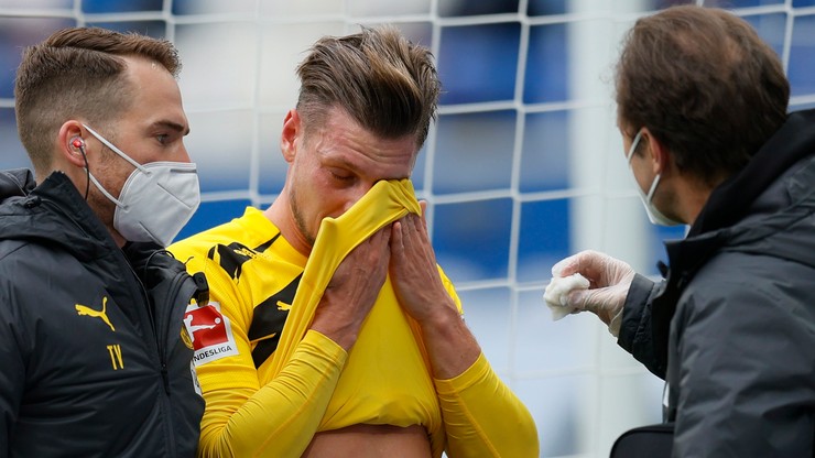 Łukasz Piszczek doznał kontuzji oka! Musiał opuścić boisko na początku meczu z Hoffenheim