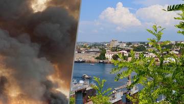 Eksplozje na Krymie. Kłęby dymu nad lotniskiem wojskowym