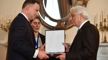 Andrzej Duda odznaczył prezydenta Grecji Orderem Orła Białego