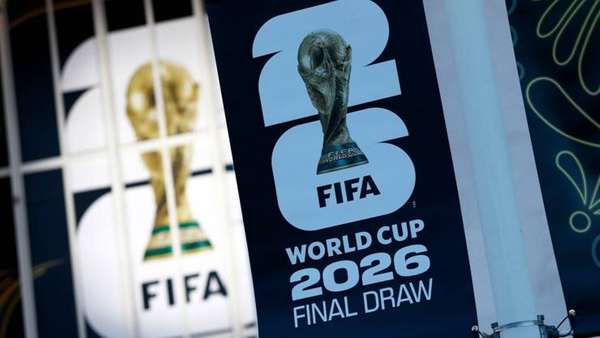 Logo Mistrzostw Świata FIFA 2026 z Pucharem Świata