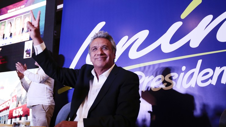 Lewicowy Lenin Moreno zwycięzcą pierwszej tury wyborów prezydenckich w Ekwadorze