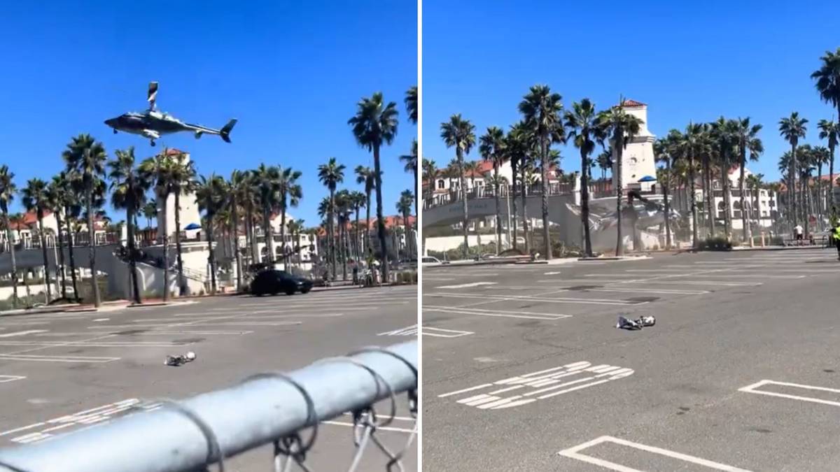 Śmigłowiec spadł tuż obok plaży. Dramatyczne sceny w USA