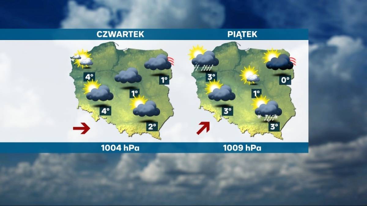 Pogoda w czwartek wciąż będzie wymagająca, zaś w piątek pojawi się więcej rozpogodzeń