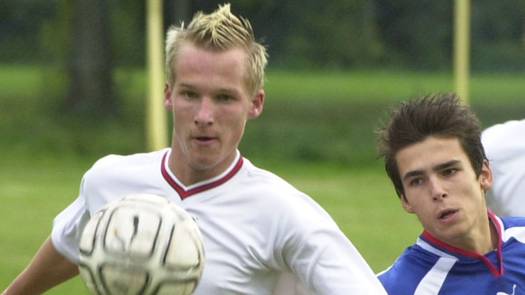 Jarosław Fojut (z lewej) - Bolton Wanderers FC (2006)