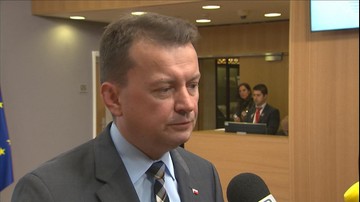 Błaszczak: Polska nie przedstawi deklaracji ws. przyjmowania uchodźców. "Nie będę narażał Polaków" 