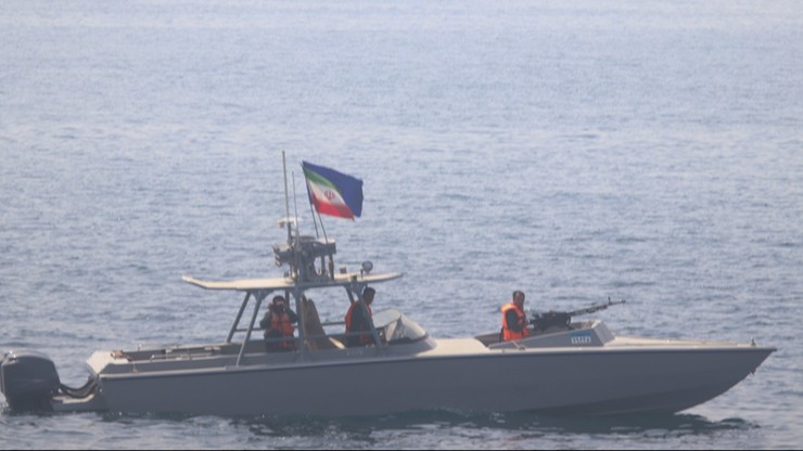 Irańska łódź, która brała udział w poniedziałkowym incydencie