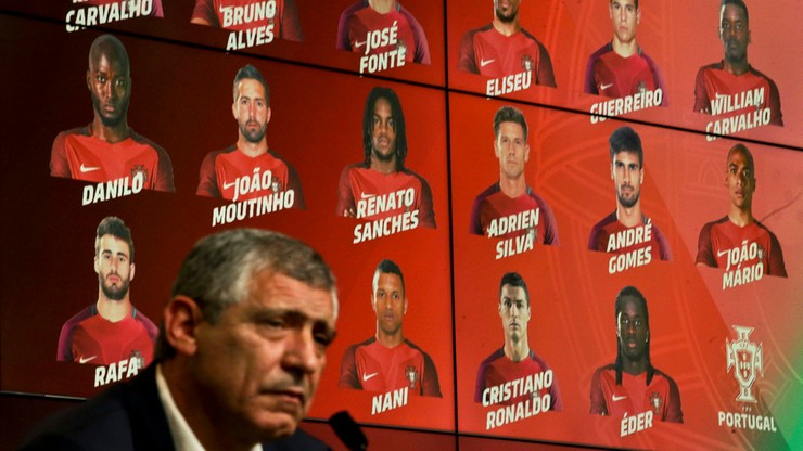 Portugalska kadra na Euro 2016. Kontuzje ułatwiły wybór Fernando Santosowi