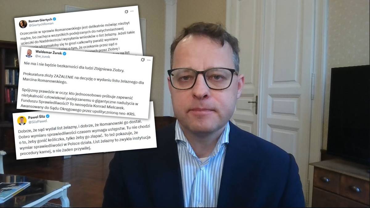 List żelazny dla Marcina Romanowskiego. Fala komentarzy ze strony rządowej