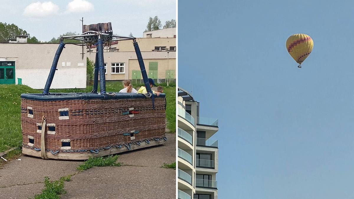Niecodzienna interwencja służb. Na terenie szkoły wylądował balon