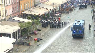 Starcia kibiców we Wrocławiu. Policja użyła armatki wodnej, są zatrzymani
