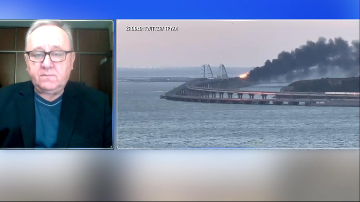 Wybuch na Moście Krymskim. Gen. Pacek: Rosjanie boją się, że kraj jest słaby