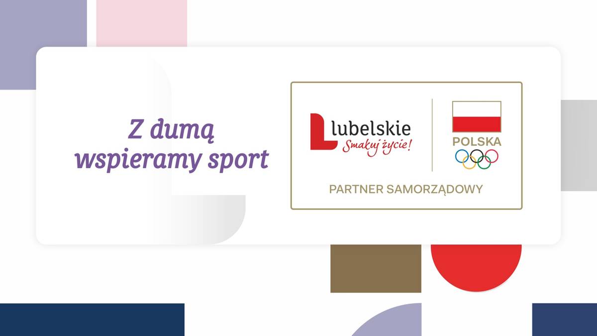Logo Wojew&oacute;dztwa Lubelskiego jako partnera samorządowego Polskiego Komitetu Olimpijskiego.