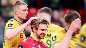 Siatkarze ZAKSA Kędzierzyn-Koźle i Aluron CMC Warta Zawiercie podczas meczu play-off PlusLigi.