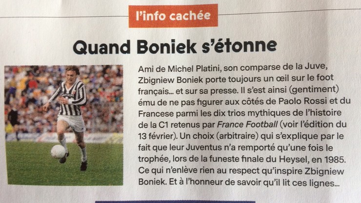 Fogiel z Paryża: "France Football" odpowiedział Bońkowi!