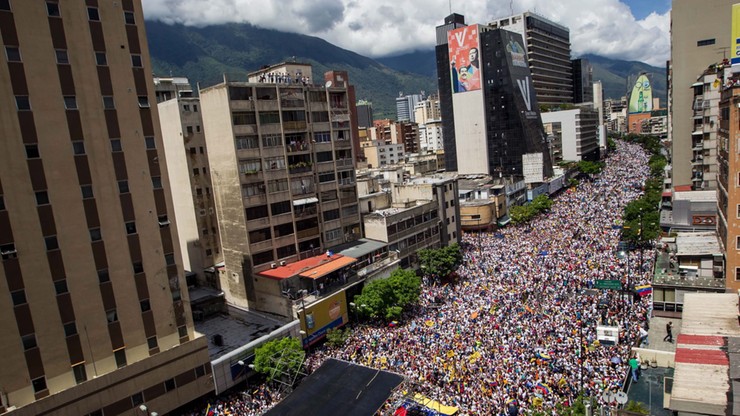 Wenezuela: wielka demonstracja antyrządowa w Caracas