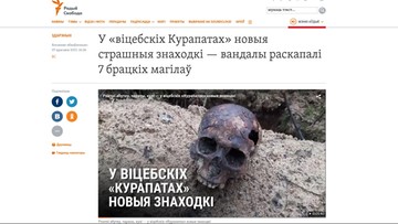 "Rozrzucone ludzkie kości i czaszki z dziurami w potylicy". Pod Witebskiem znaleziono szczątki ofiar represji stalinowskich