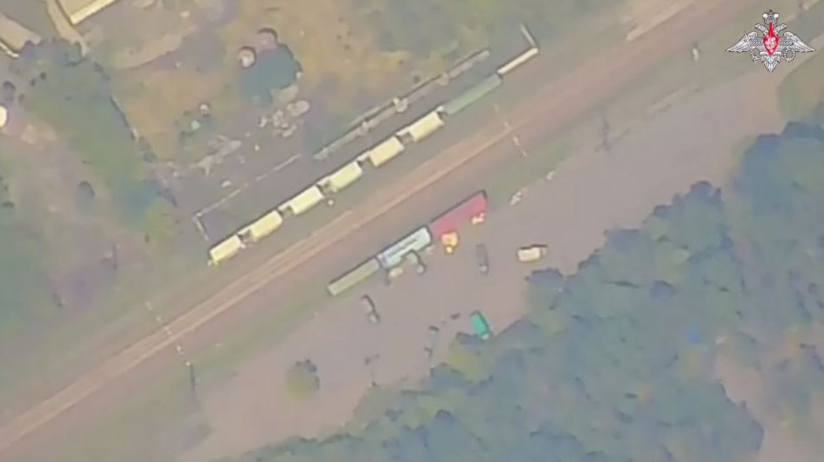 Rosjanie zniszczyli ukraiński pociąg z amunicją. Pokazali nagranie