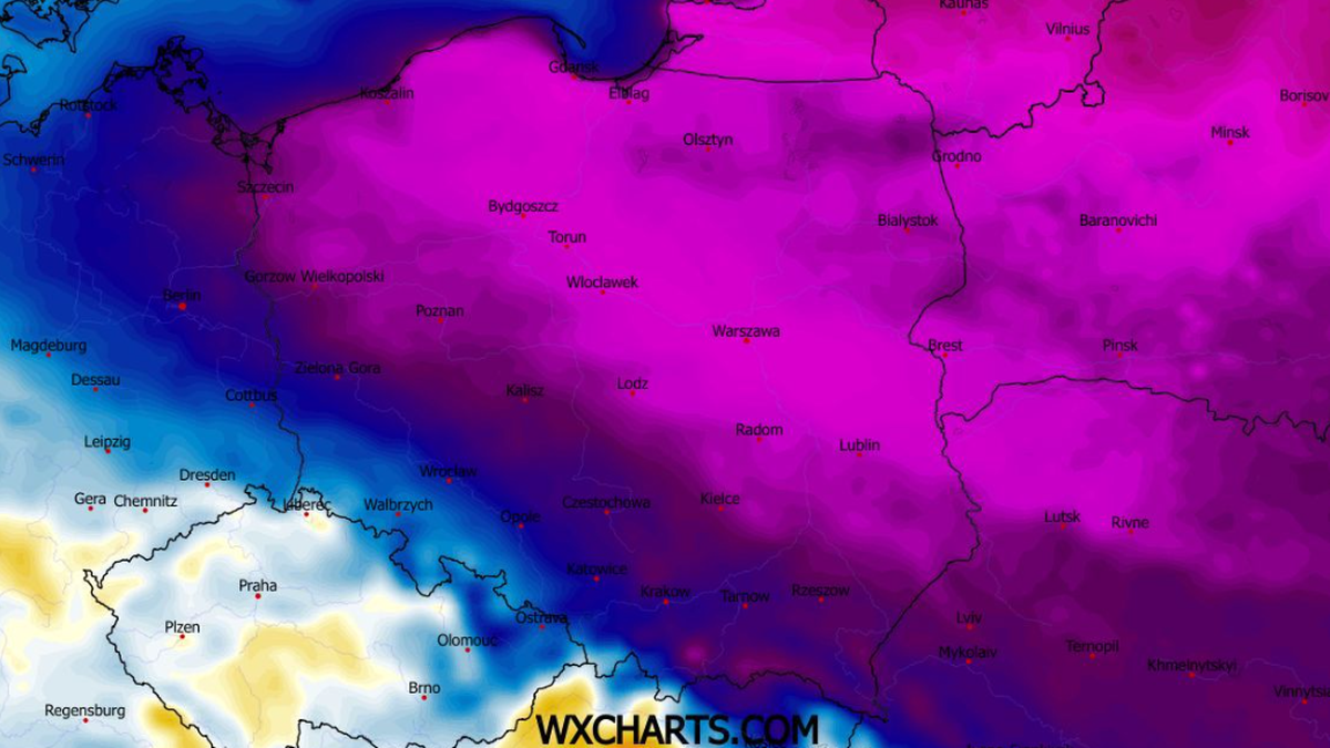 Silny mróz zbliża się do Polski, ostrzega IMGW