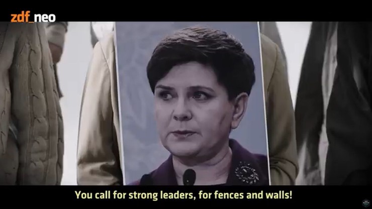 Beata Szydło obok nacjonalistycznych polityków w klipie niemieckiej telewizji publicznej