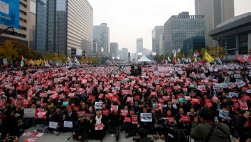 Tysiące Koreańczyków wyszło na ulicę. Demonstrowali przeciwko prezydent