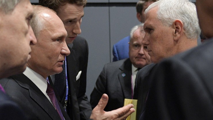 Kreml: Putin powiedział Pence'owi, że Rosja nie wtrącała się w wybory w USA
