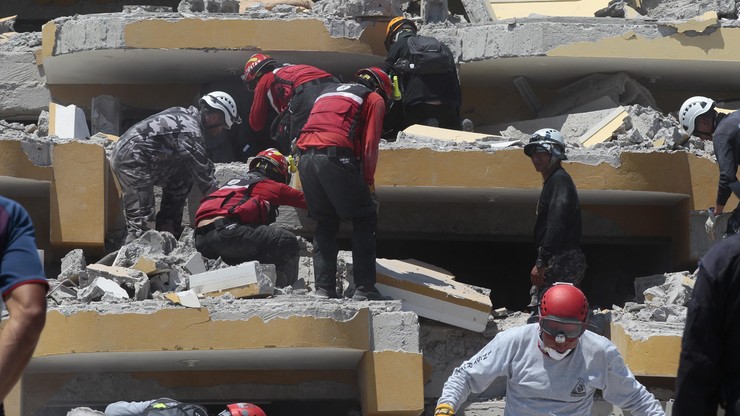 Ekwador: 1700 osób zaginionych po trzęsieniu ziemi