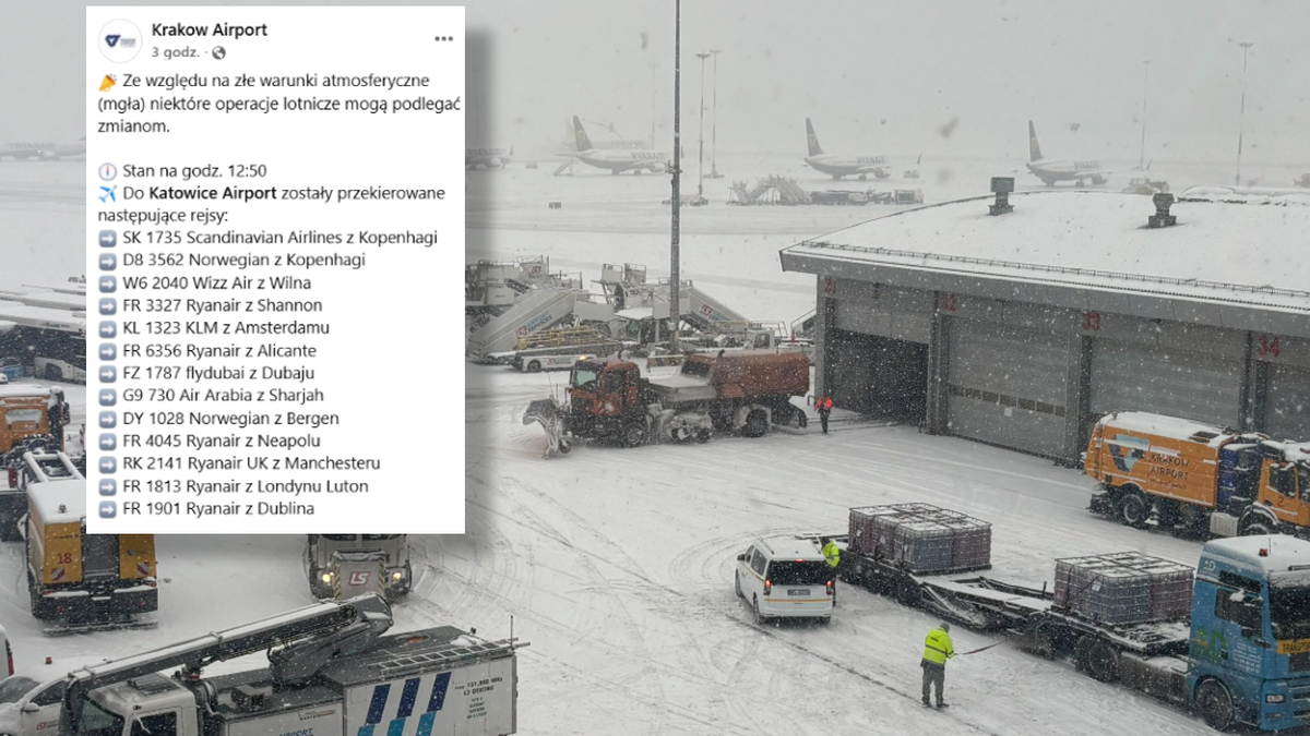 Mgła paraliżuje lotnisko w Balicach. Spore utrudnienia dla pasażerów