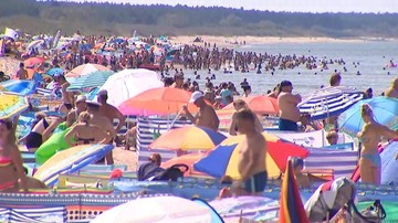 Rekordowe wakacje w Polsce. Dobra pogoda i ciepła woda przyciągnęła rzesze turystów